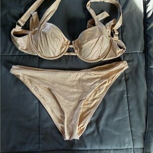 Vectchy Gold Bikini Set